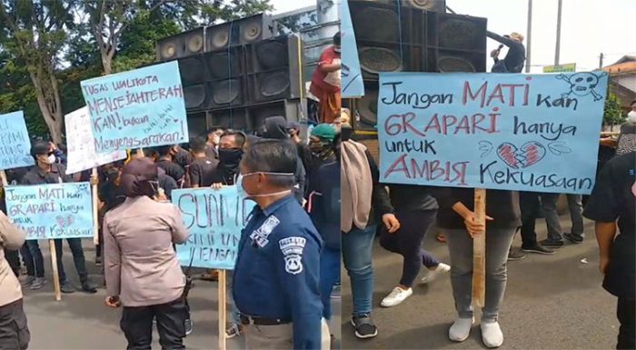 Pemkot Probolinggo Didemo Puluhan Eks Karyawan Pabrik Pengelohan Kayu