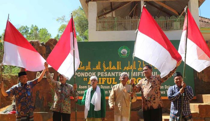 Ansor Palengaan Daja Pamekasan Kibarkan 500 Bendera Merah Putih