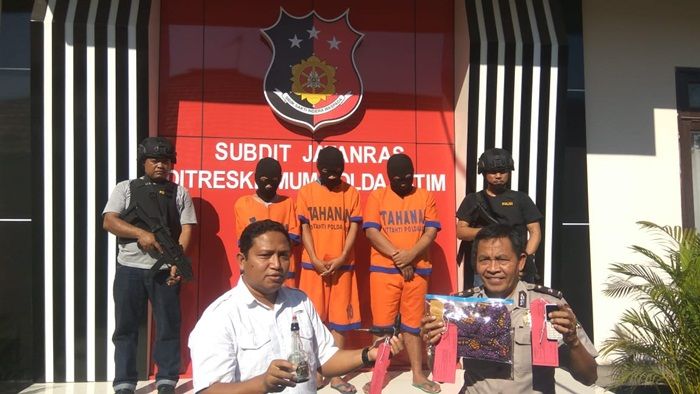 Jatanras Polda Jatim Bekuk Komplotan Jambret Lintas Kota