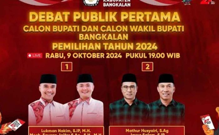 Berikut Janji Cabup-Cawabup Bangkalan di Debat Perdana