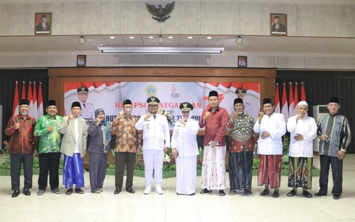 Undang Para Tokoh Agama, Bupati Gresik Gelar Resepsi HUT RI ke-77