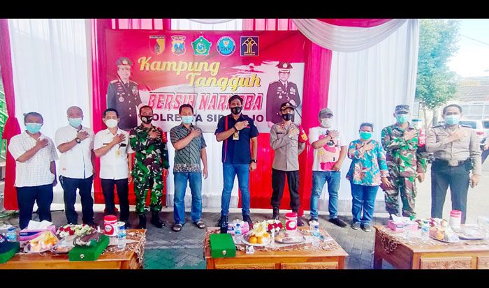 Serius Perangi Narkoba, Polresta Sidoarjo Luncurkan Kampung Tangguh Semeru Bersinar