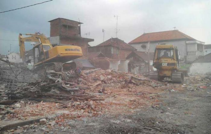 Sudah Dibeli Pemerintah, Ratusan Bangunan Dekat Tanggul Lumpur Porong Sidoarjo Dibongkar