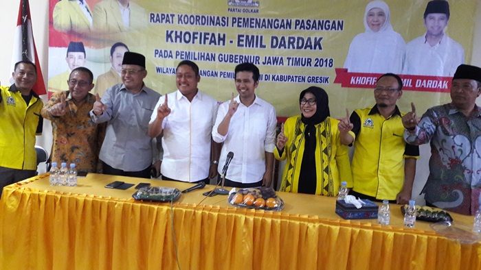 Silaturrahim ke Kantor Golkar Gresik, Emil Beri Motivasi untuk Para Tim