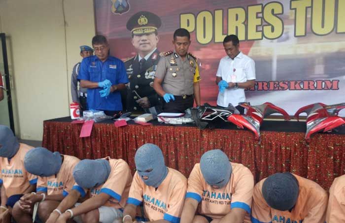 7 Pelaku Kejahatan Diamankan Polres Tuban, Semuanya dari Luar Daerah