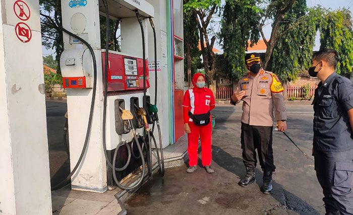 Solar Langka, Kapolres Mojokerto Gelar Sidak SPBU