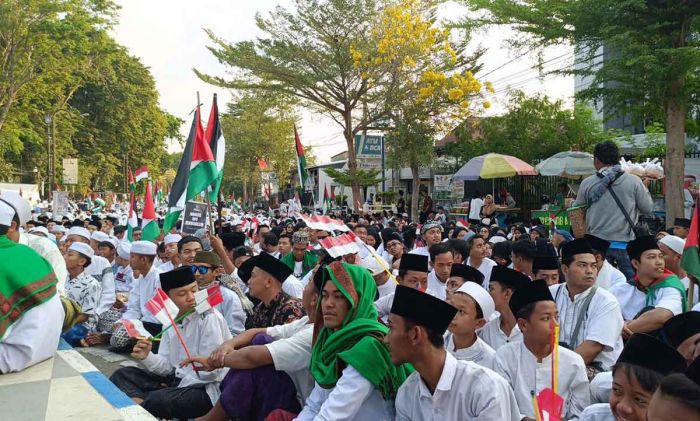 Peduli Palestina, Ribuan Orang di Jombang Gelar Doa Bersama