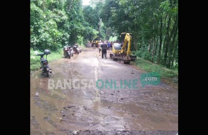 Sungai Patung Kembali Meluap, Jalur Ngoro-Trawas Putus, Pungging dan Ngoro Tenggelam