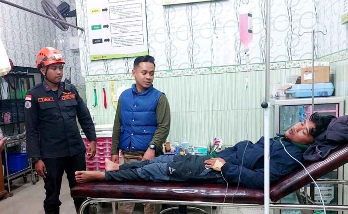 TRC BPBD Lumajang Selamatkan Satu Pendaki Gunung Lemongan yang Cedera