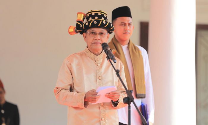 Bacakan Amanat Menkumham, Kakanwil Kemenkumham Jatim Ingatkan Jas Merah kepada Jajaran