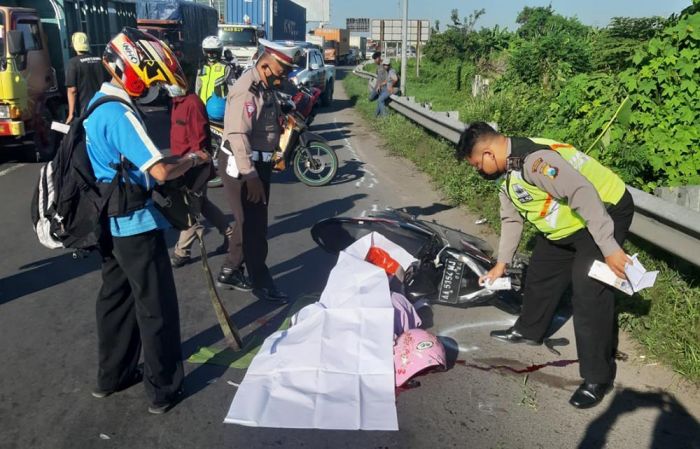 Kecelakaan di Depan Gedung Mahkamah Militer Waru, Seorang Perempuan Tewas Terlindas Truk