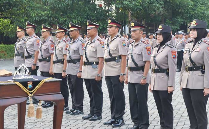 Kapolresta Sidoarjo Pimpin Sertijab Lima Kapolsek