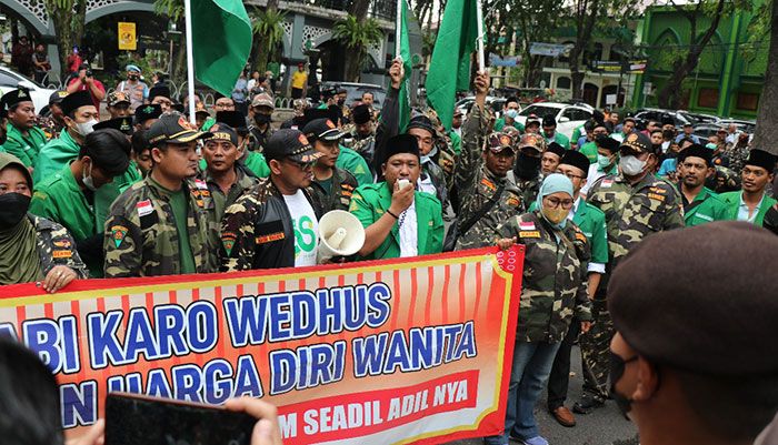 Buntut Pernikahan Manusia dengan Kambing, Masa Ansor Gresik Geruduk DPRD