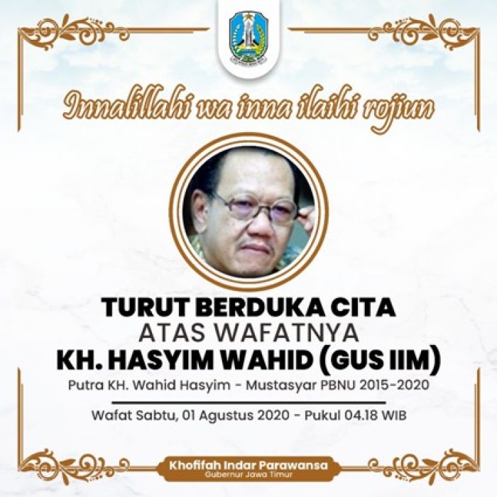 ​Gus Im Wafat, Gubernur Khofifah Sampaikan Duka Mendalam 