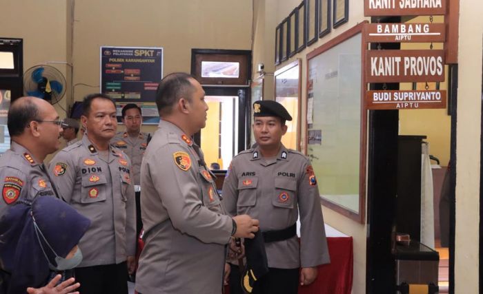 Kapolres Ngawi Cek Polsek Karanganyar Usai Direnovasi