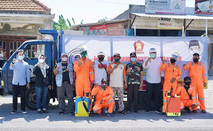 Peduli Kesehatan Warga Sidoarjo, BHS Kembali Gelar Penyemprotan Disinfektan