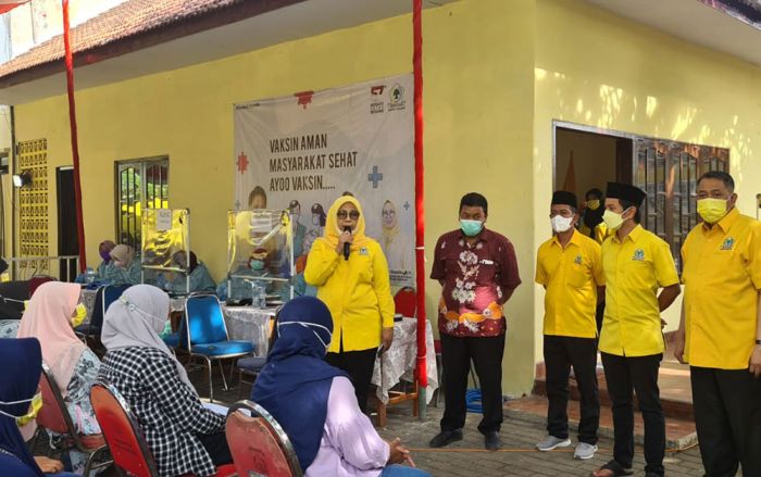 DPD Golkar Pasuruan Sukses Gelar Vaksinasi Tahap II, Sebanyak 1.600 Dosis Vaksin Ludes