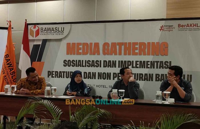 Gelar Media Gathering, Bawaslu Kabupaten Kediri Jelaskan Paradigma Baru Pengawasan