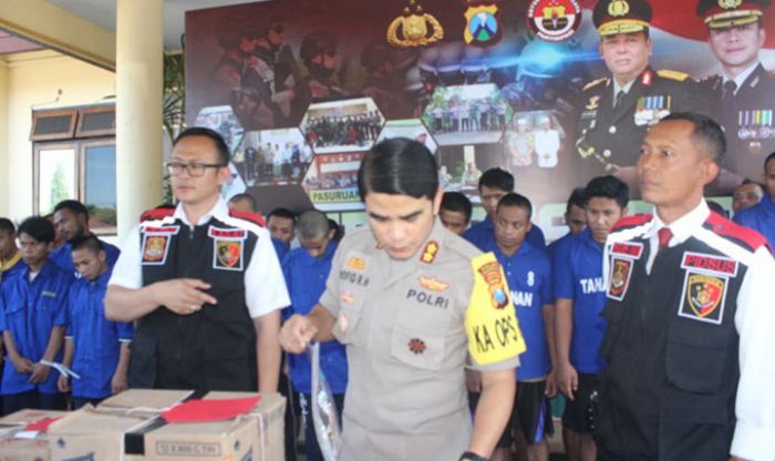 12 Hari, Polres Pasuruan Gulung 64 Pelaku Kejahatan