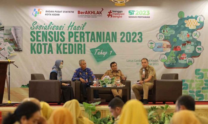 BPS Bersama Pemkot Kediri Gelar Sosialisasi Hasil Sensus Pertanian 2023 Tahap 1