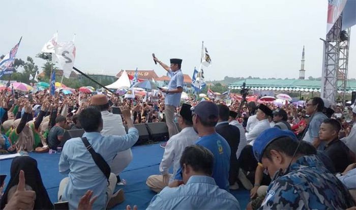 Kampanye di Lamongan, Sandi Janji Fokus Benahi Ekonomi Bangsa