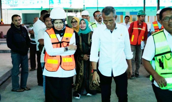 ​Penasaran, Wali Kota Batu Sidak Proyek Pasar Sayur Tahap 2