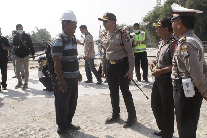 Antisipasi Kemacetan, Polres Nganjuk Periksa Kesiapan Jalur Tol