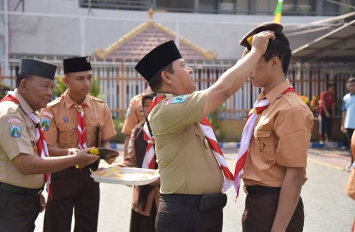 Warga Binaan Lapas Sidoarjo Ikut Latihan Pramuka