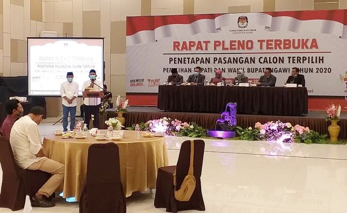 KPU Ngawi Tetapkan Paslon Ony - Antok Sebagai Paslon Terpilih