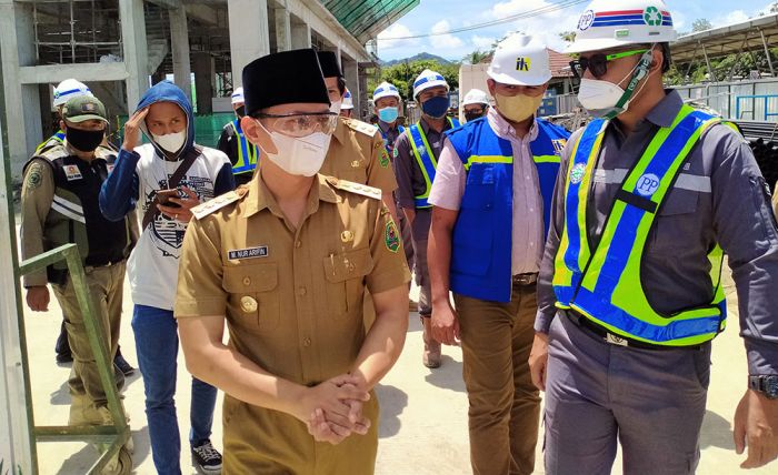 Bupati Arifin Sidak Progres Pembangunan RS Darurat Covid-19 di RSUD dr. Soedomo