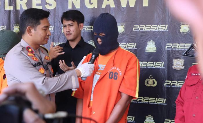 Polres Ngawi Amankan Dua Pelaku Eksibisionis, Ternyata Akibat Sering Nonton Video XXX