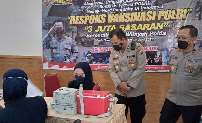 Tindak Lanjuti Instruksi Presiden, Polres Madiun Kota Lakukan Percepatan Vaksinasi