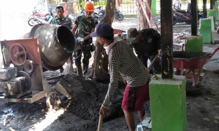 Tingkatkan Mutu Pendidikan, TMMD ke-106 di Sidoarjo Bantu Rehab SDN 2 Kupang