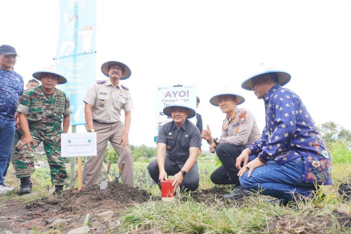 Sukseskan Gemapatas, BPN dan Pemkot Batu Pasang Tiga Patok di Bumiaji