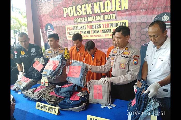 ​Komplotan Pencuri Spesialis Mal Baru Digulung Tim Buser Polsek Klojen Kota Malang