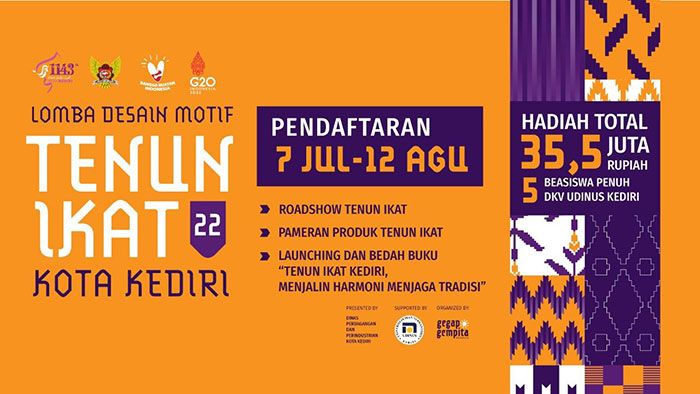 Pemkot Kediri Gelar Lomba Desain Motif Tenun Ikat Berhadiah Beasiswa dan Puluhan Juta Rupiah