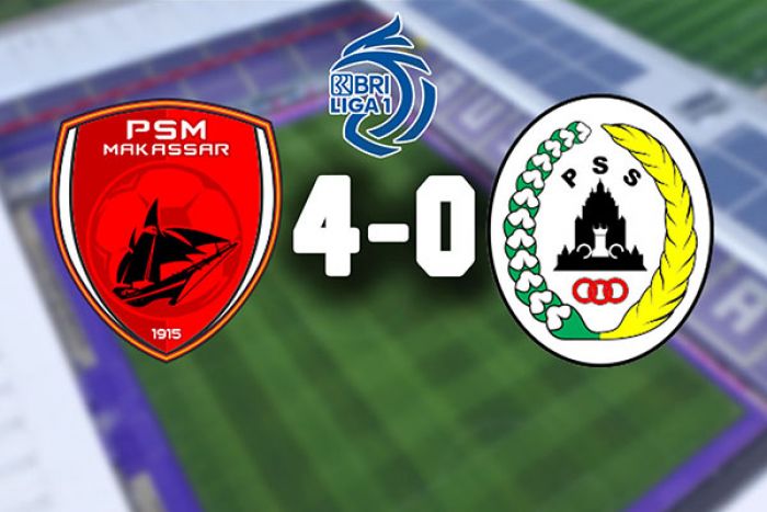 Hasil BRI Liga 1 PSM Makassar vs PSS Sleman: Unggul 4-0, Juku Eja Kuasai Klasemen