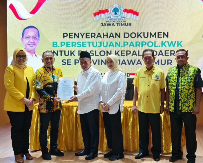 Terima B1 KWK dari Golkar, Jadi Tiket Gus Mujib-Wardah Maju di Pilbup Pasuruan 2024 