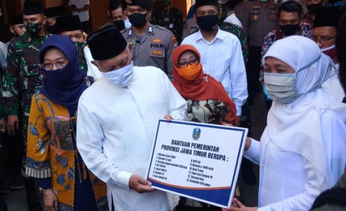 168 Pesantren Terima Bantuan Alat Pendisiplinan Penegakan Protokol Kesehatan dari Pemprov Jatim