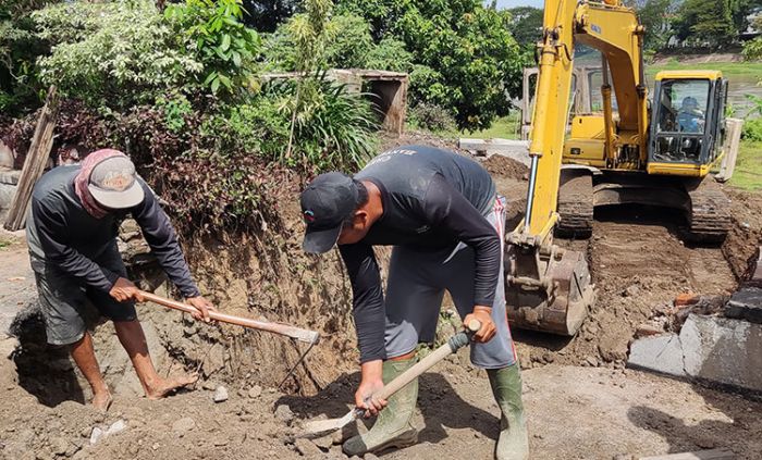 Hindari Kemacetan, DPUPR Kota Kediri Kebut Perbaikan Ruas Ambles di Jalan Mayjend Sungkono