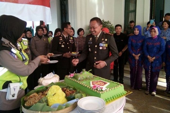 Anggota Polres Geruduk Makodim Nganjuk