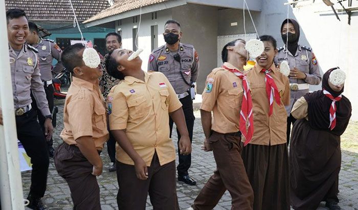 Satlantas Polres Pasuruan Gelar Lomba di SLB Bhinneka