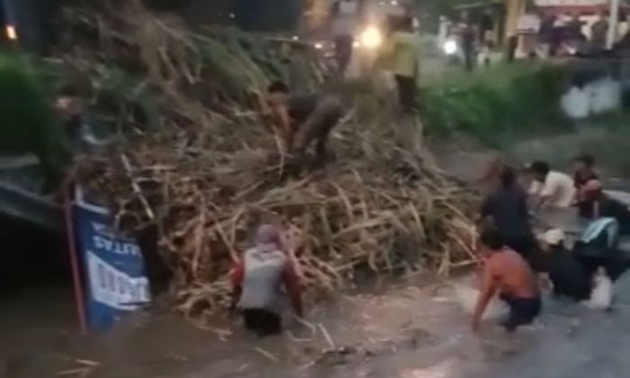 Truk Muatan Tebu Terguling di Jombang, Empat Penumpang Tewas