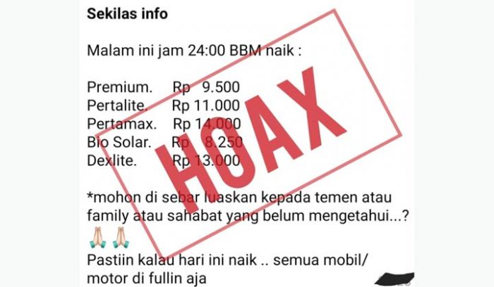 Beredar Kabar Kenaikan Harga BBM, Pertamina: Hoax