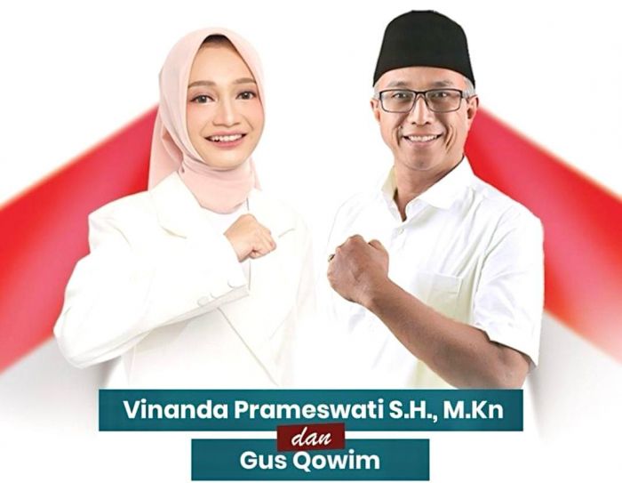 Vinanda-Qowim Bakal Diusung Koalisi Parpol Besar di Pilkada Kota Kediri 2024