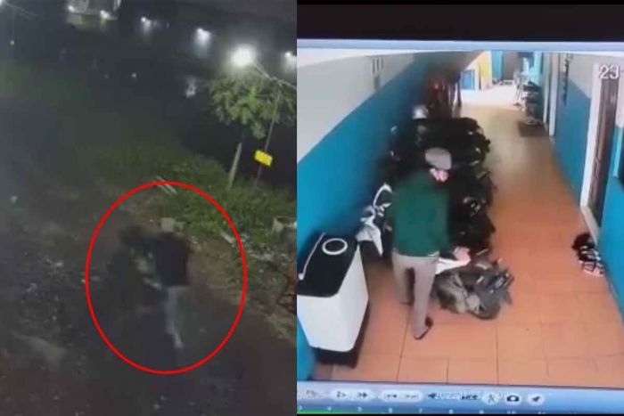 Maling Santuy Bertopi Abu-abu di Sidoarjo Terekam CCTV, Curi 3 Motor di Dua Lokasi Berbeda 