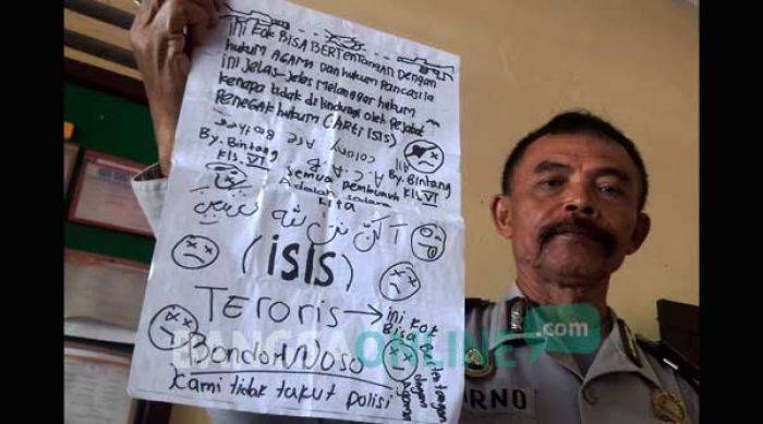 Heboh, Bocah SD di  Bondowoso Tulis Surat Dukungan ke ISIS