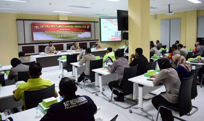 Jelang Operasi Tumpas Narkoba Semeru, Kapolresta Sidoarjo Berharap Hasil Maksimal