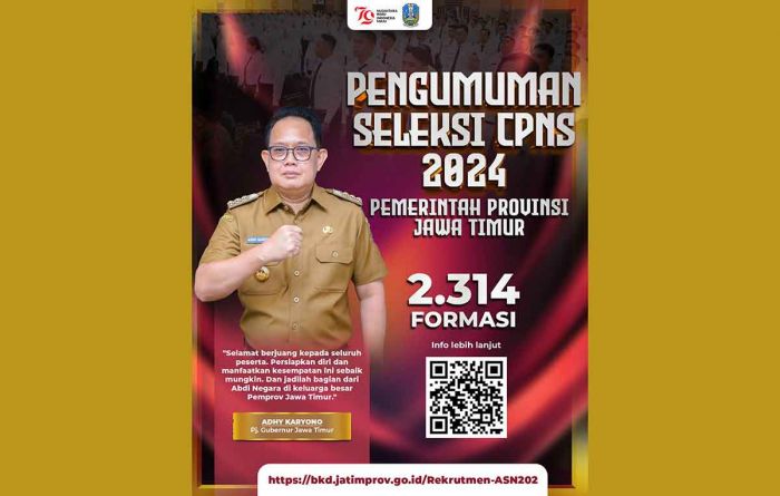 Pemprov Jatim Buka Seleksi CPNS 2.314 Formasi, Adhy Karyono: Terbesar Sepanjang Sejarah Jawa Timur