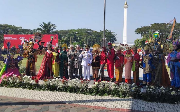 Dipimpin Pj Wali Kota Eddy Supriyanto, Upacara HUT ke-79 RI di Kota Madiun Berjalan Khidmat